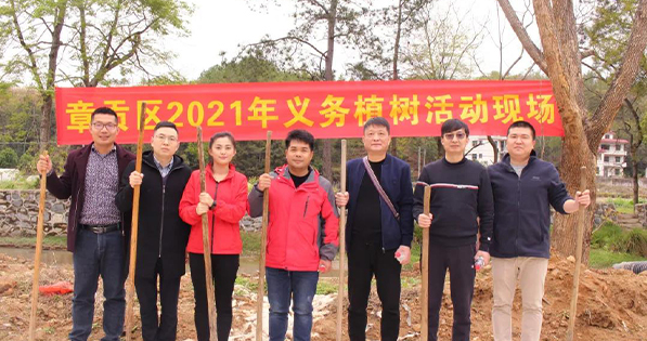 春回大地，萬物復蘇丨挺進環保聯合贛南專員辦、區生態環境局等單位開展義務植樹節活動