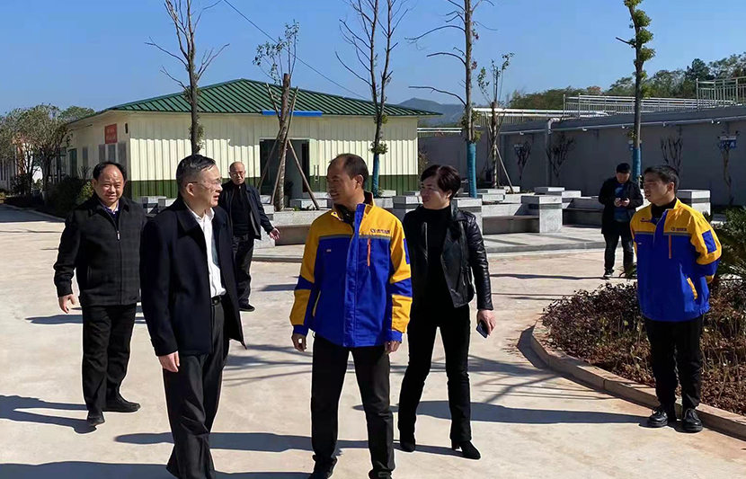 江西省生態環境廳黨組成員、副廳長龍剛一行蒞臨挺進環保和樂新村污水處理站視察調研